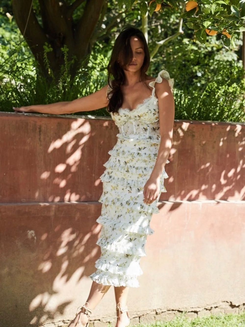 The Fiorenza Dress in Yellow Supertunia